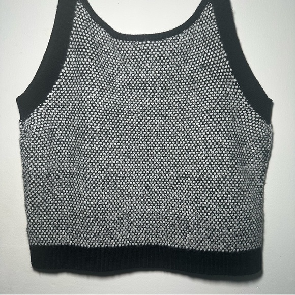 Lilly Pulitzer Black Safari Tweed Knit Cormac Sweater Tank Top Size Large - Picture 12 of 13